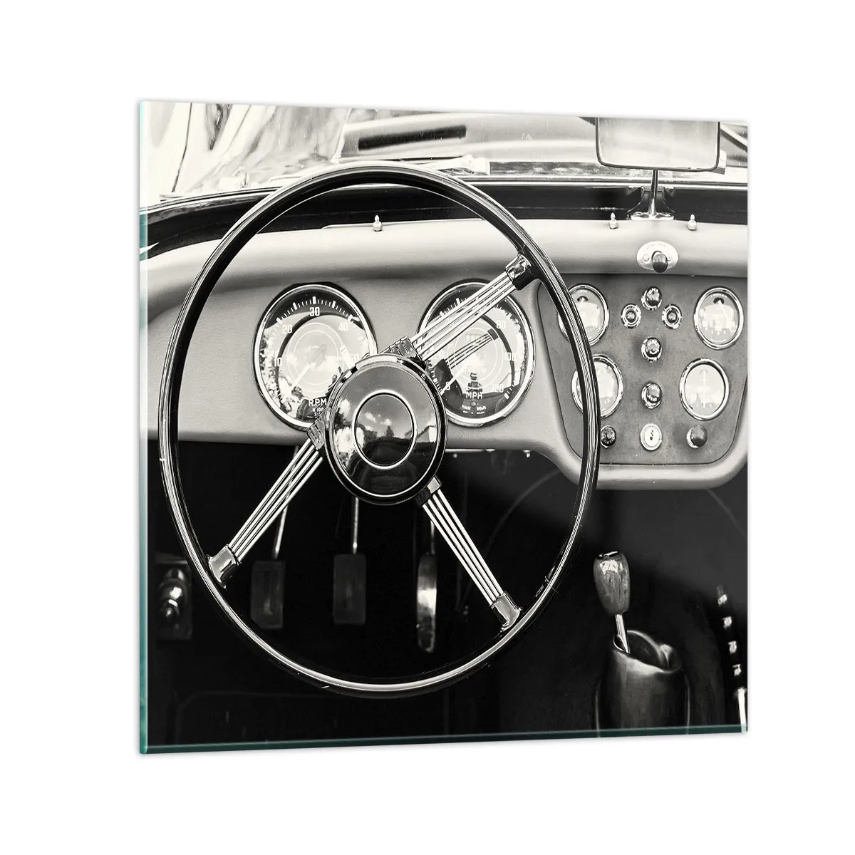 Quadro em vidro - Um sonho de colecionador - 30x30 cm