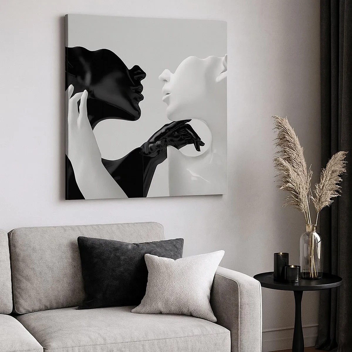 Quadro em tela - Atração – desejo - 30x30 cm