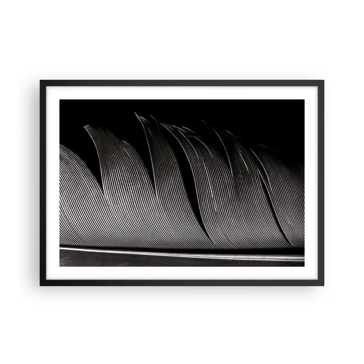 Pôster com moldura preta - A caneta – um design maravilhoso - 70x50 cm