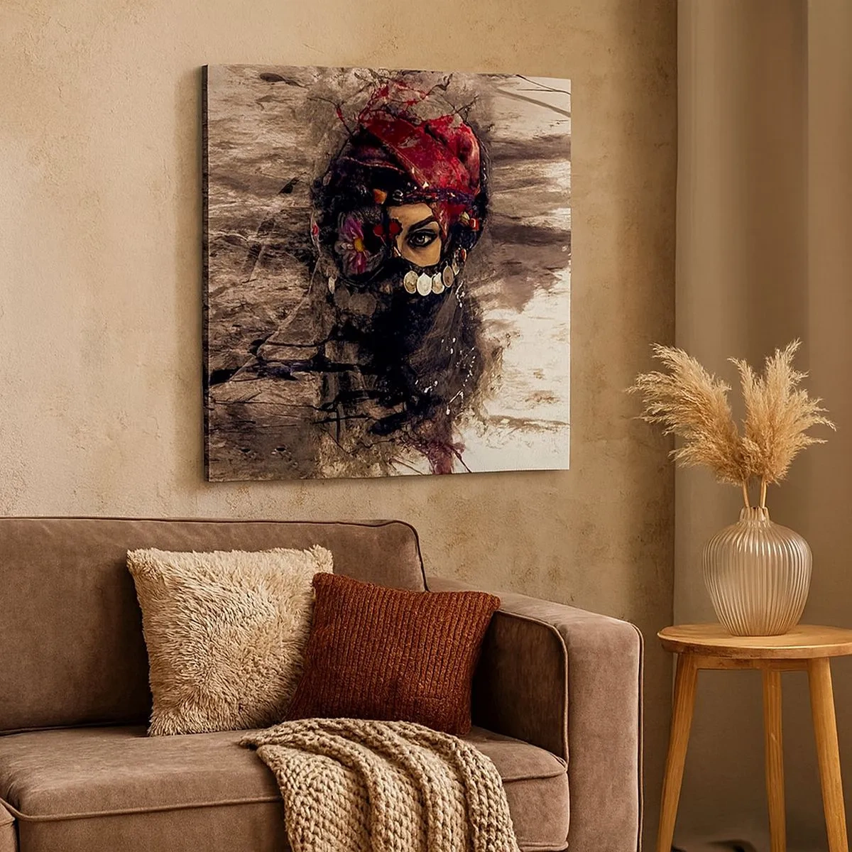 Quadro em tela - Perturbador, para dizer o mínimo - 30x30 cm