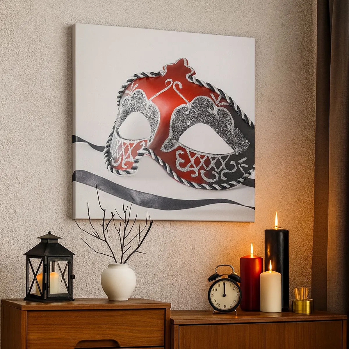 Quadro em tela - Convite para o baile - 30x30 cm